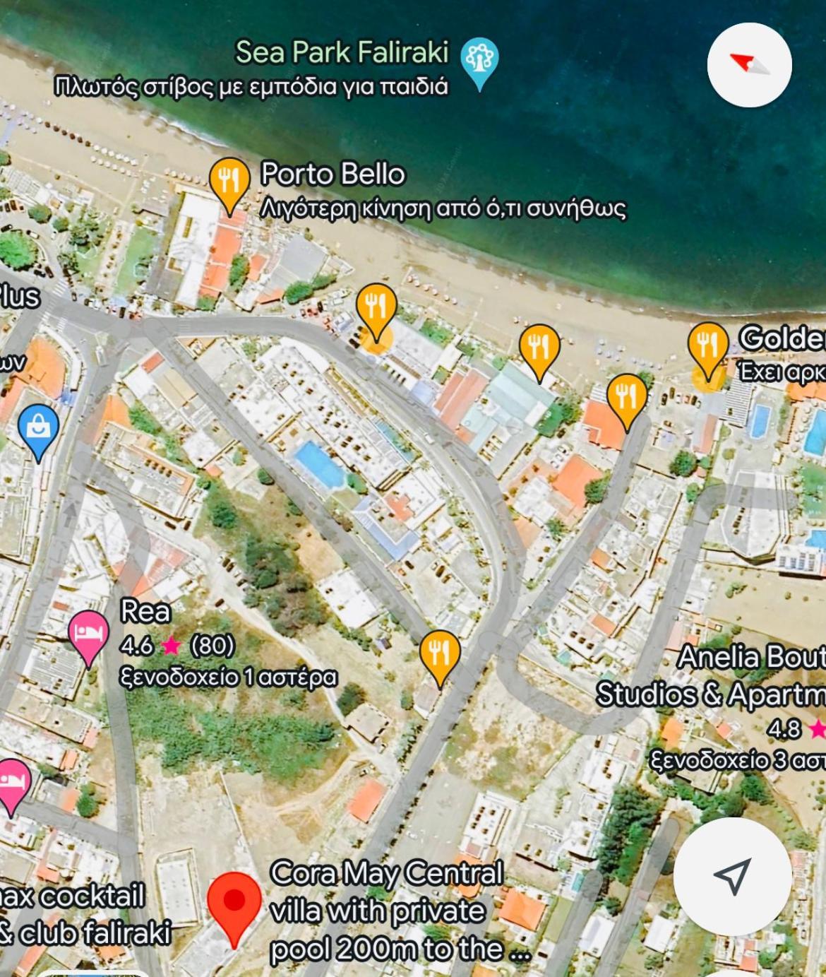 Cora May Central Villa With Private Pool 200M To The Beach Faliraki Exterior foto